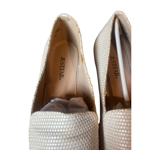 Just Fab Pointed Espadrille Flat Loafer Lightweight Slip On Size 9.5. New - Picture 3 of 5